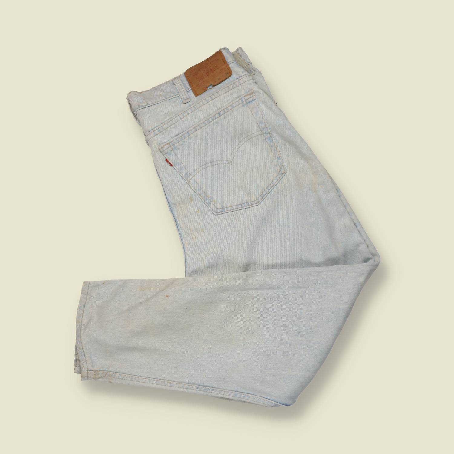1980s–1990s | Levi’s | 550 Jeans | Light Wash | Made In USA – w36
