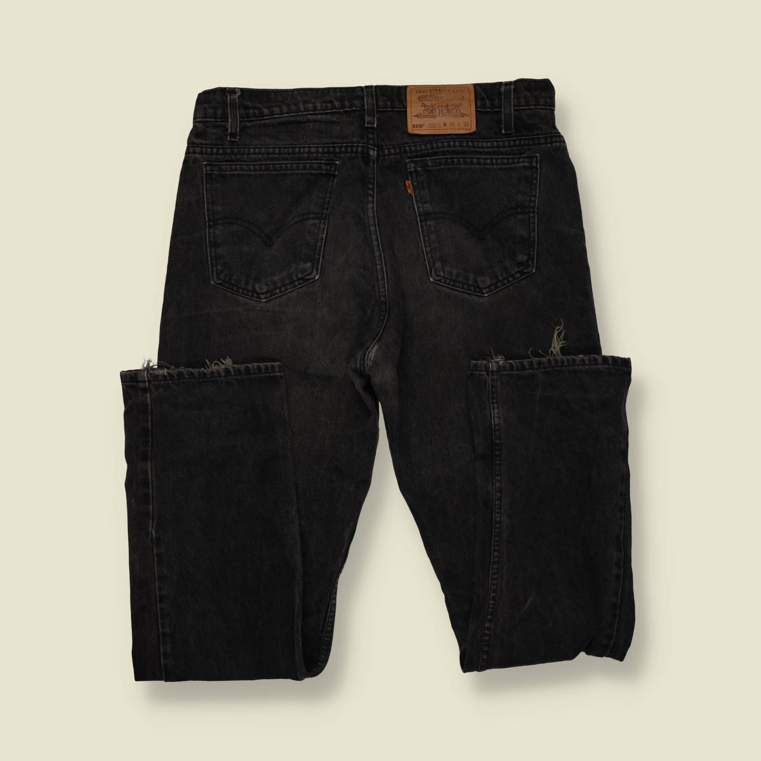 1980s–1990s | Levi’s | 505 Jeans | Black | Made In USA – w35