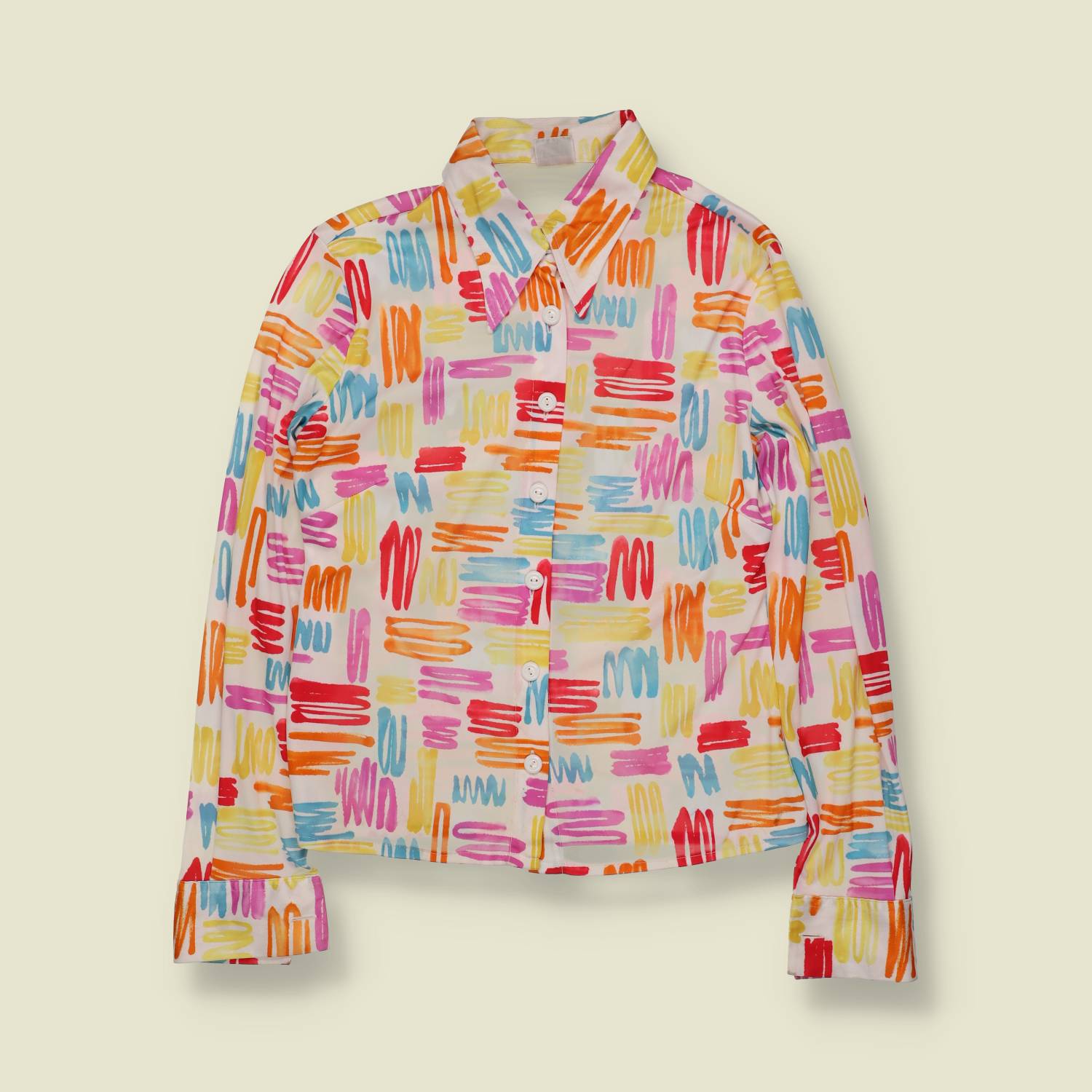 1970s | Primavera Made In Italy | Printed Blouse | Multi Colour – 8