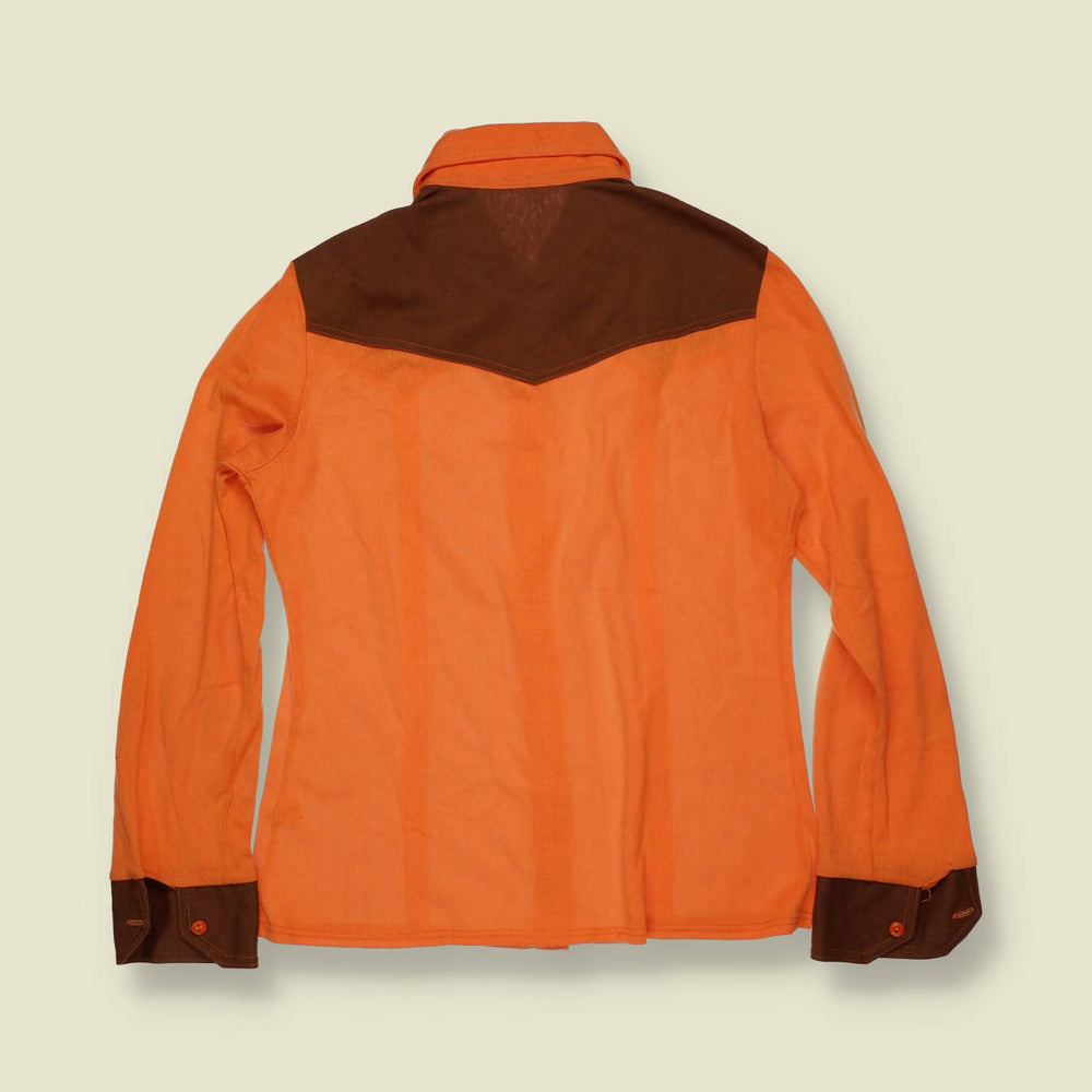 1970s | Western Blouse | Orange Brown Contrast – 10