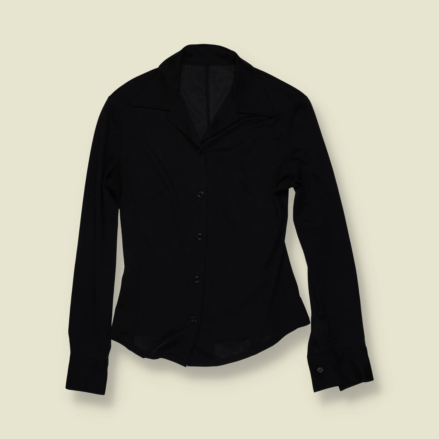 1970s | Tailored Blouse | Black – 6