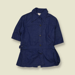 1970s | Denim Jacket Blouse | Indigo – 8