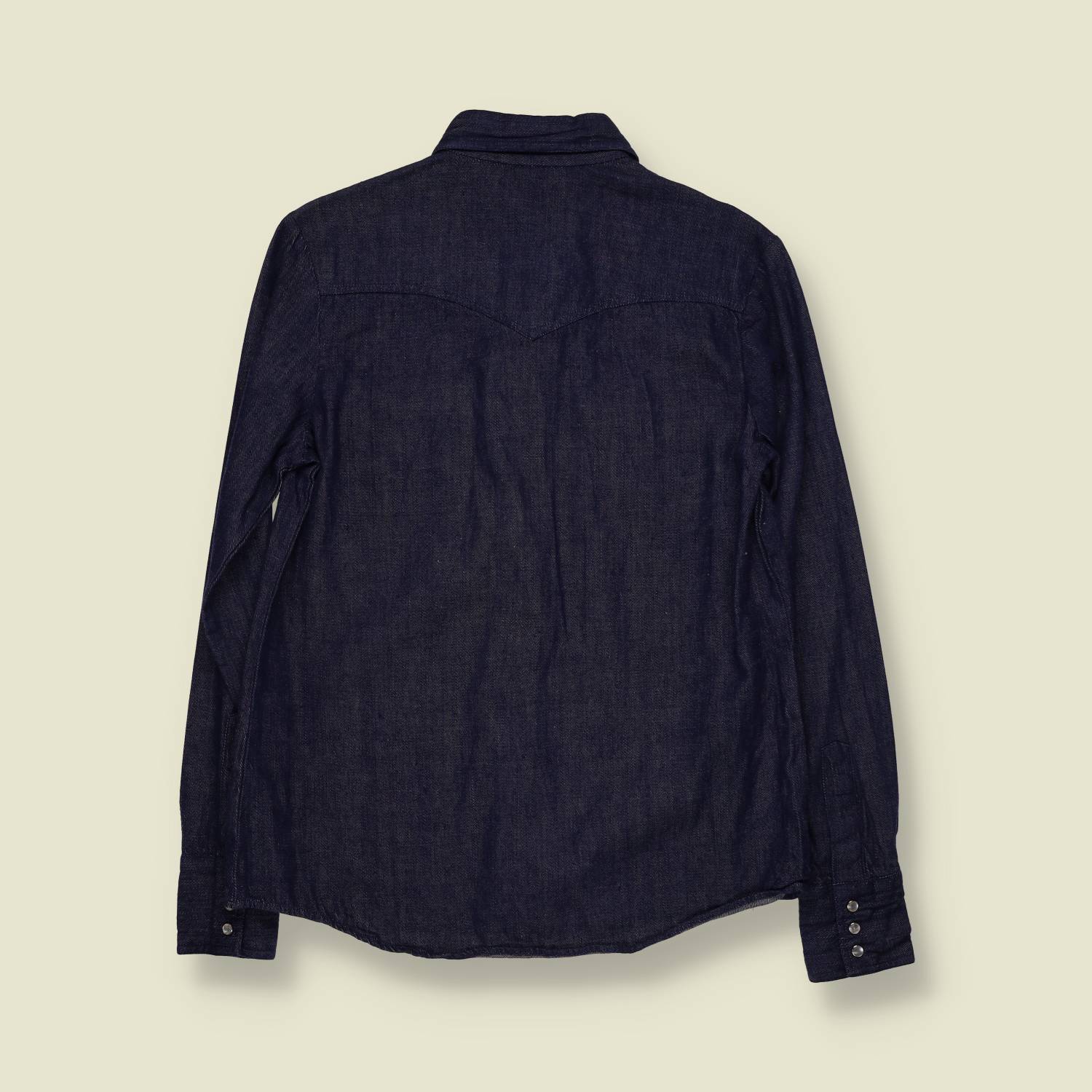 1970s | Denim Western Shirt | Dark Indigo - 10