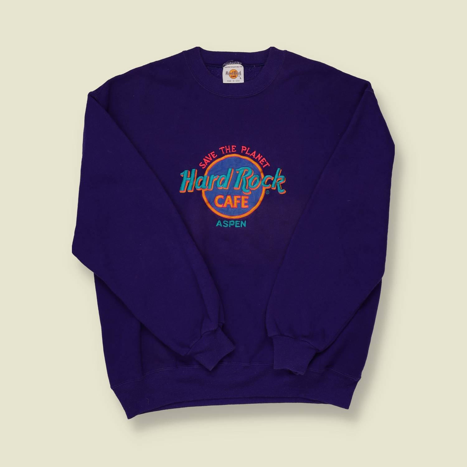 1990s Made in USA Hard Rock Cafe Sweater - L