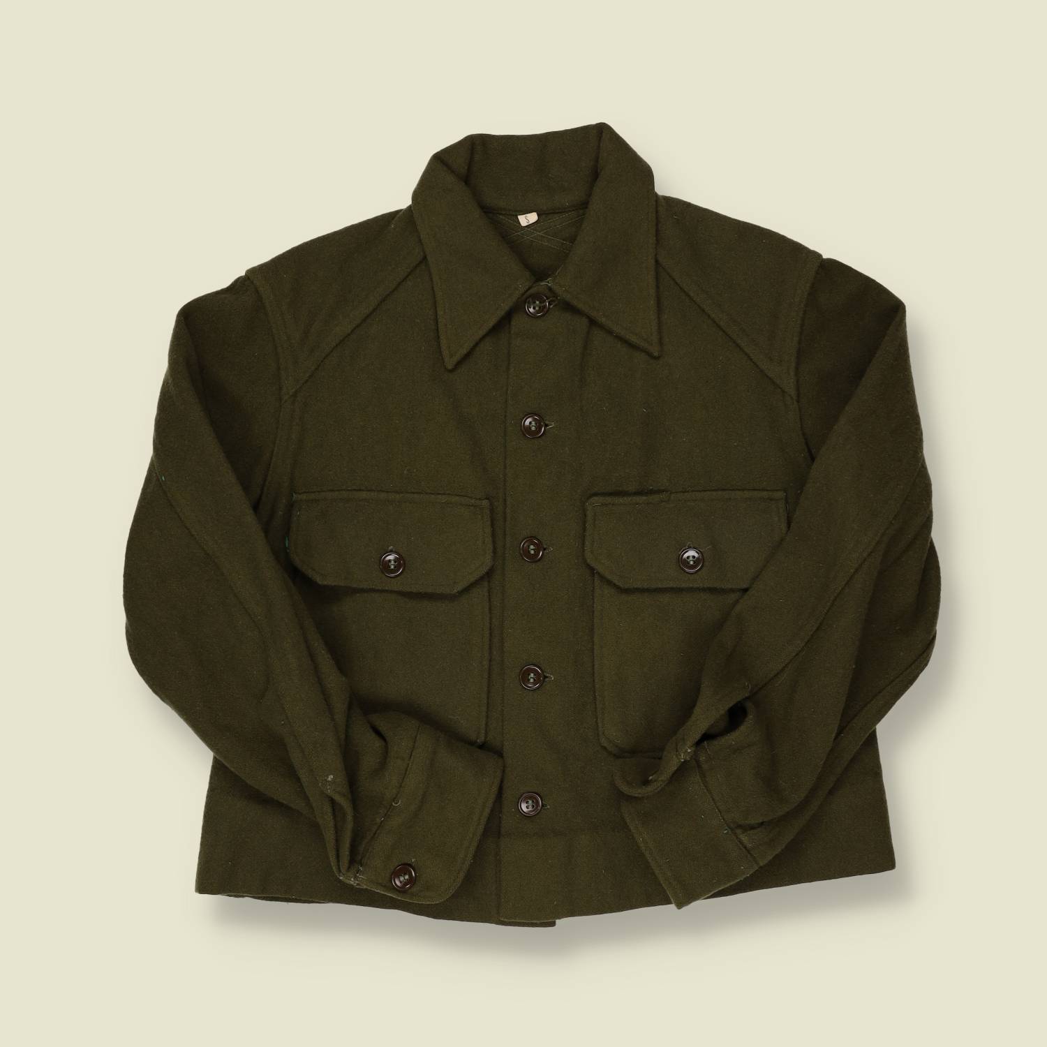 1940s Military Surplus Crop Field Shirt - S