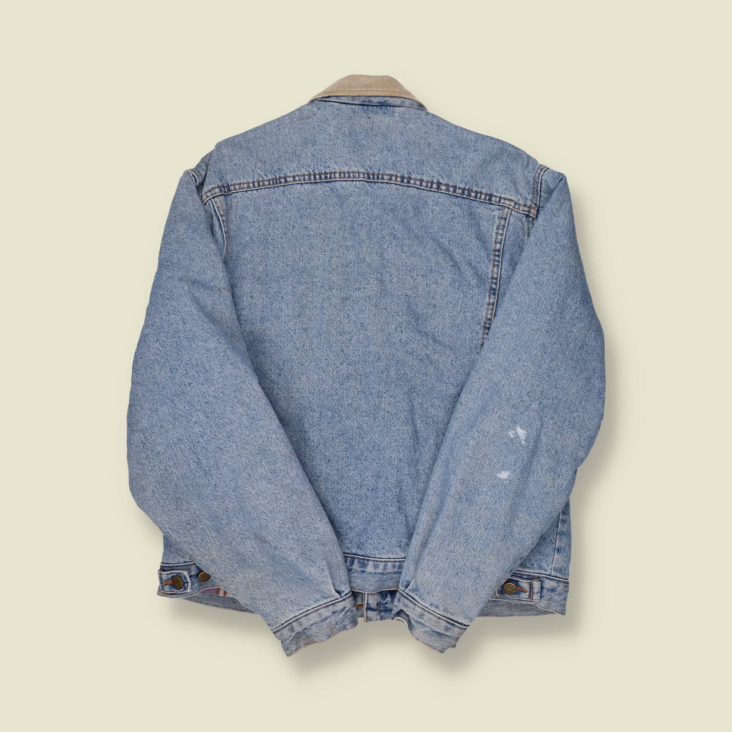 1980s Lee Lined Denim Jacket - L