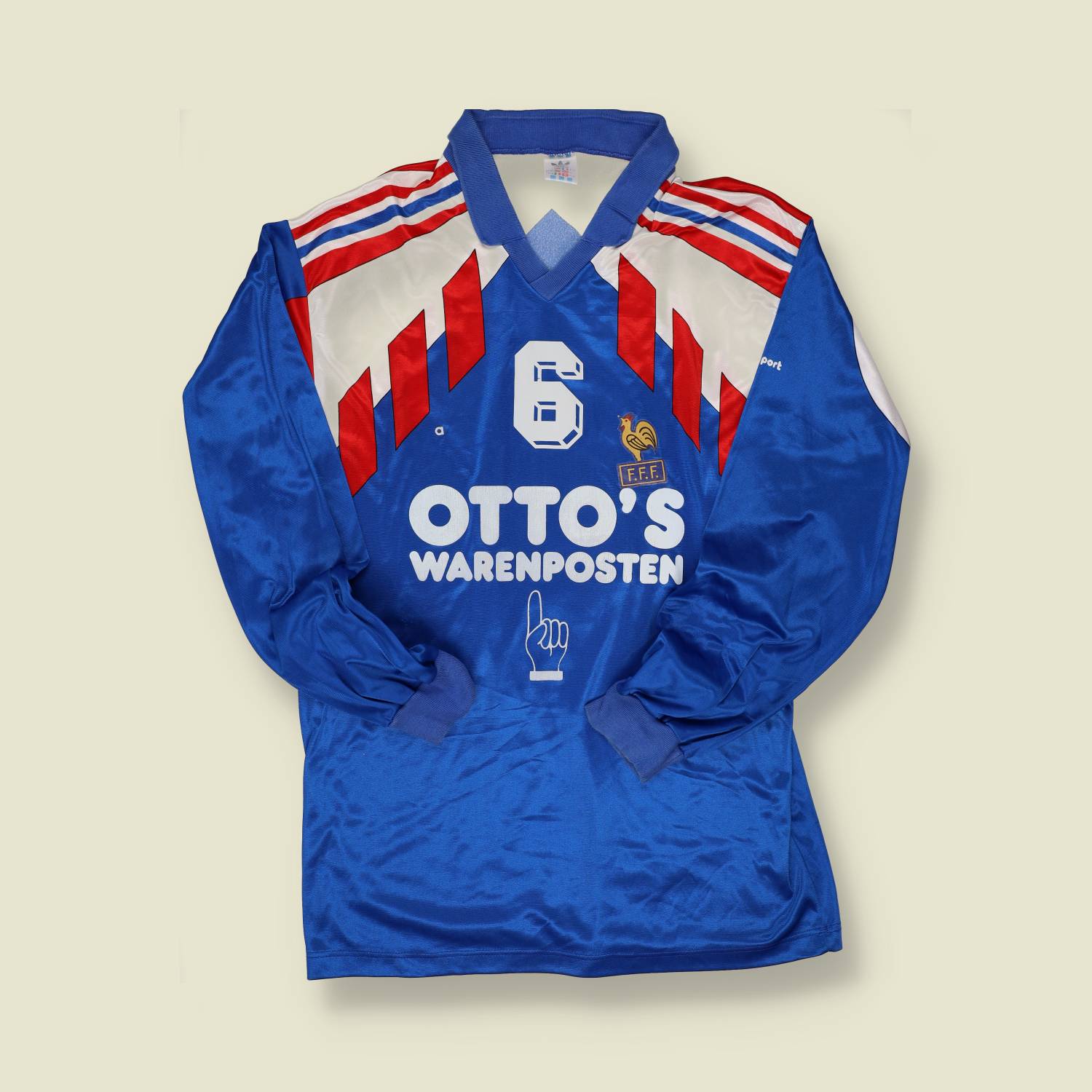 1990/92 Adidas France Football Top  - XXL