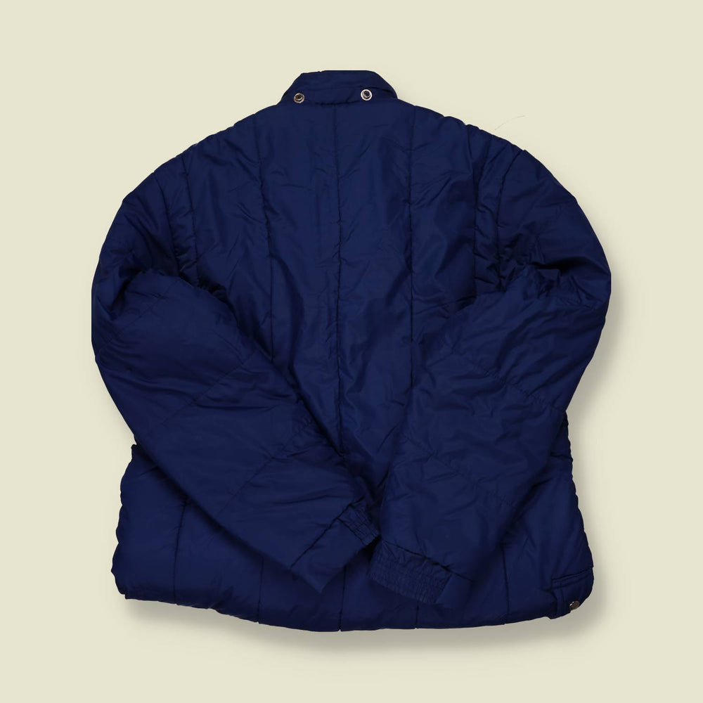 1970s Malison Navy Quilted Jacket – S/M