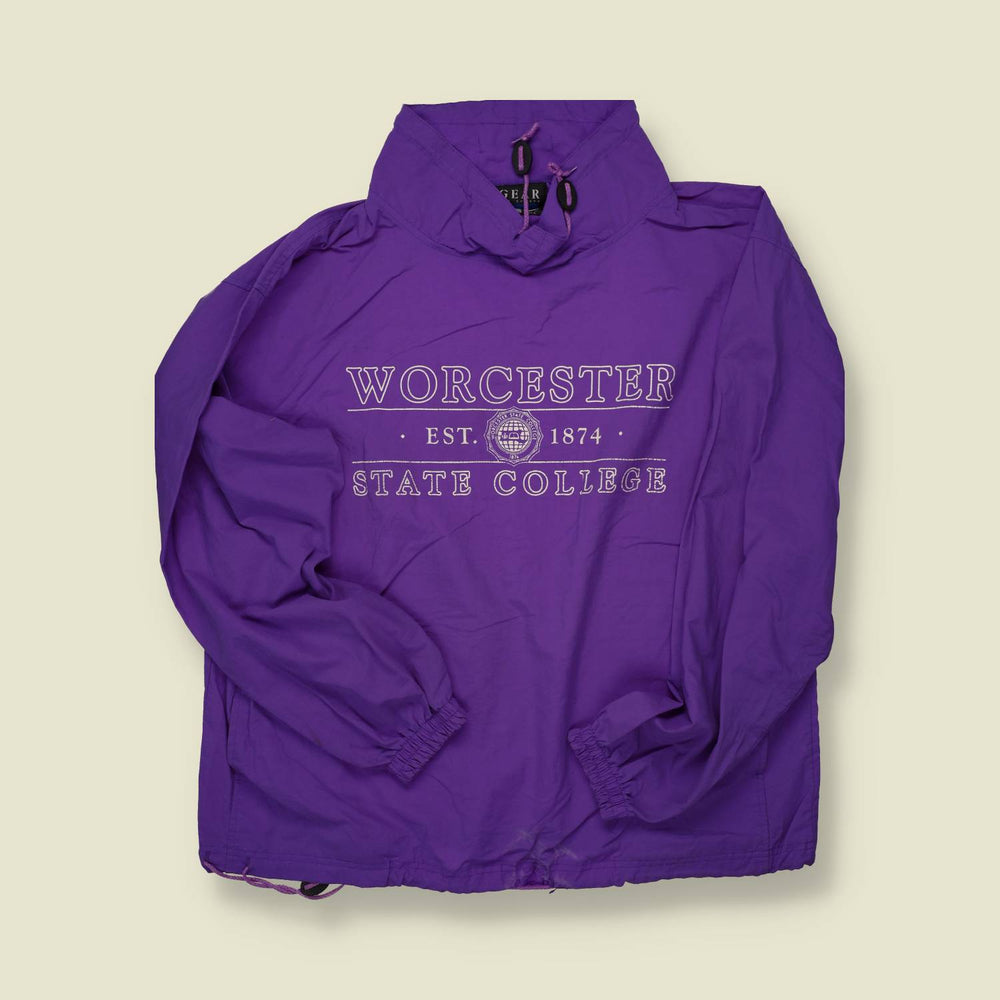 1990s Gear Worcester State College Pullover Windbreaker – M