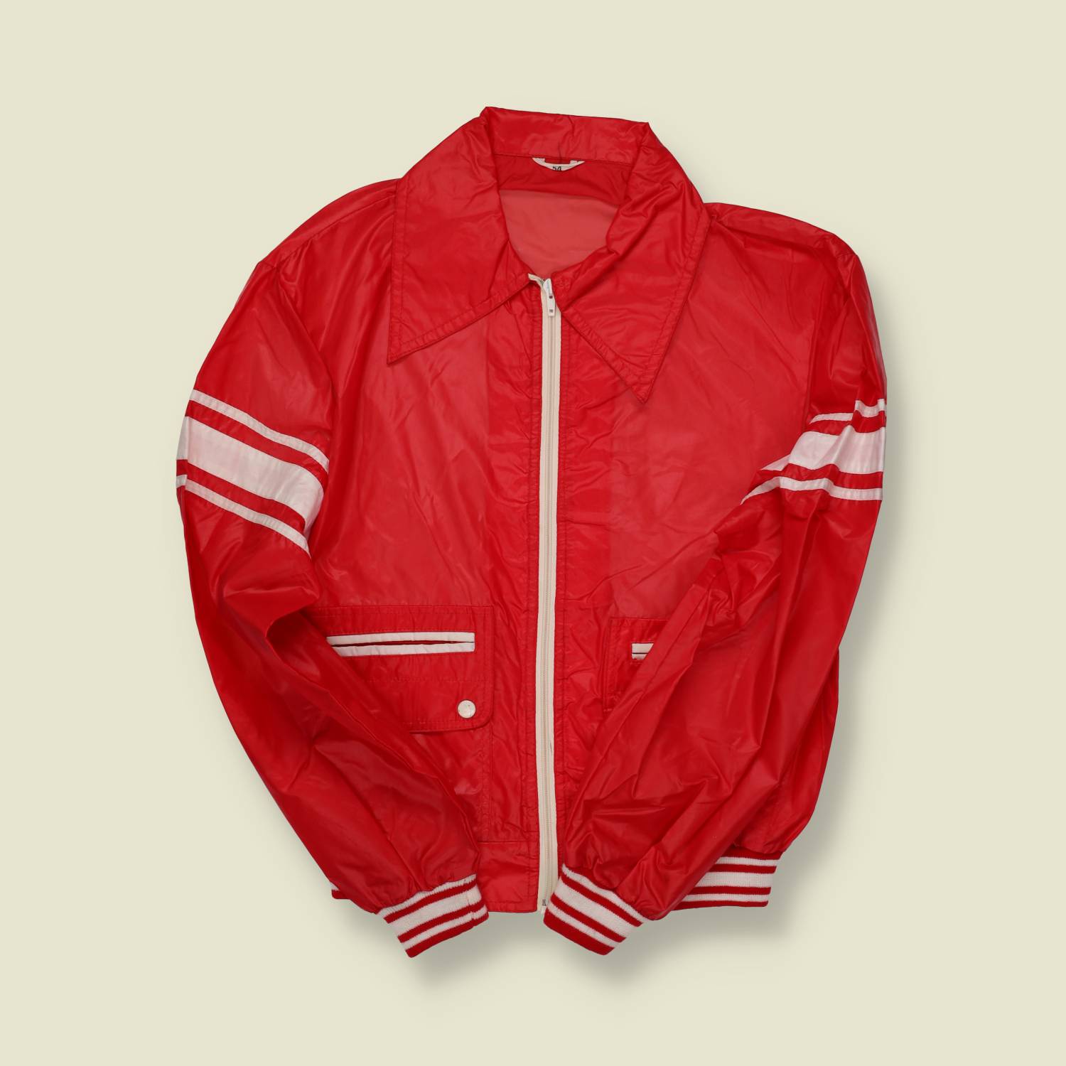 1970s Red Nylon Coach Jacket – S
