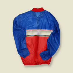 1970s Blue Red Nylon Track Jacket – M