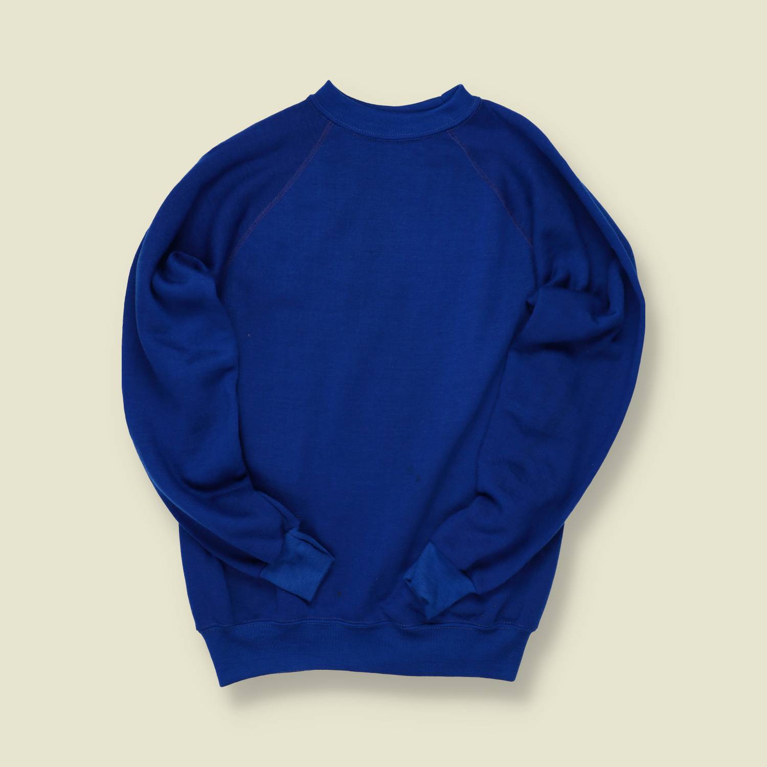 1970s Sportswear Blue Raglan Sweatshirt – S