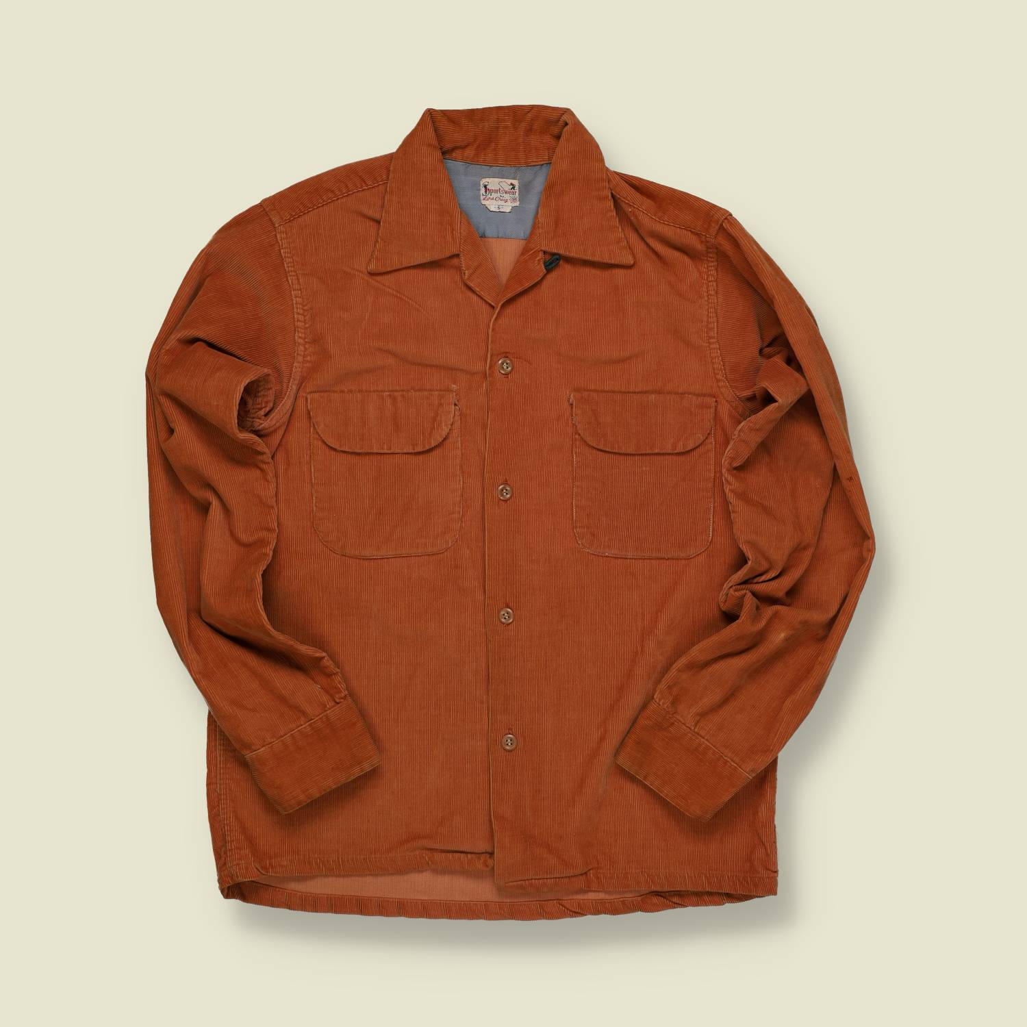 1950s Lord Craig Corduroy Work Shirt - S