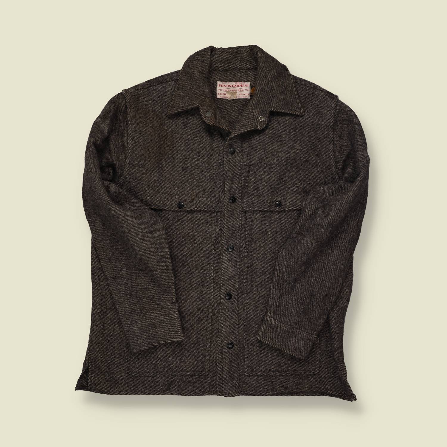 1970s Filson Mackinaw Wool Shirt – Grey - L