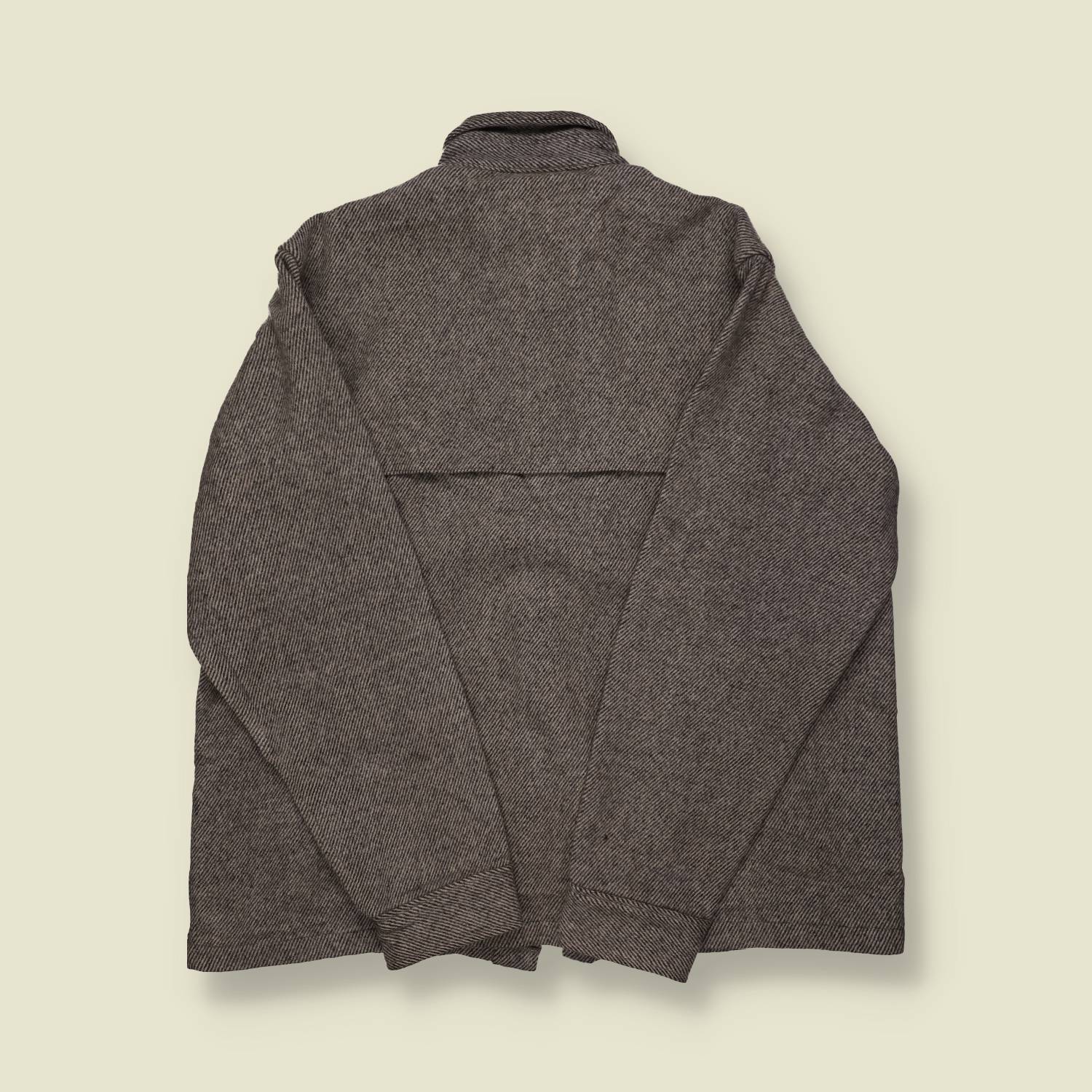 1980s Woolrich Wool Shirt Jacket – Grey Herringbone - XL
