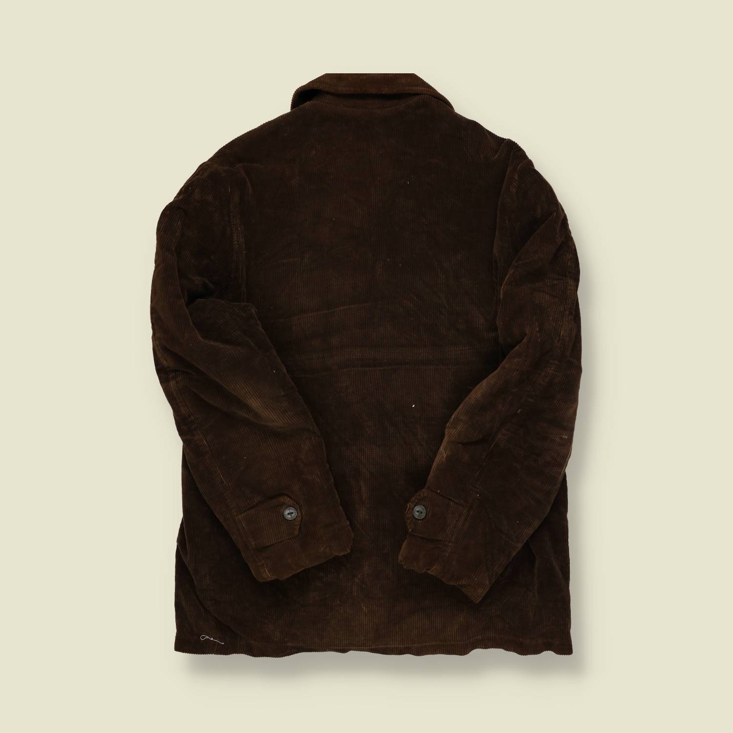 1960s Brown Corduroy Sherpa-Lined Jacket – Conmar Zip - M/L