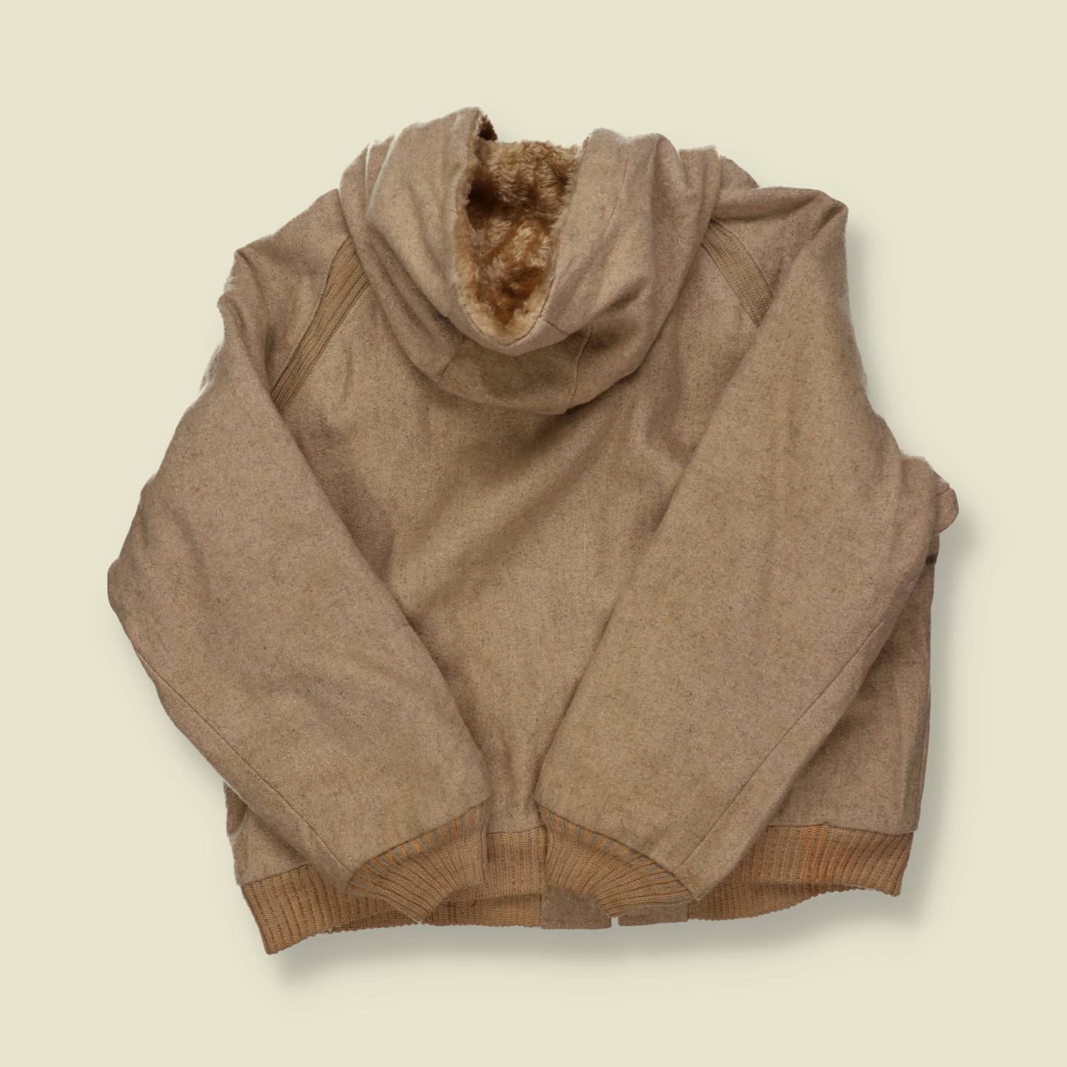1970s William Barry Sherpa-Lined Wool Hooded Jacket – Talon Zip - M
