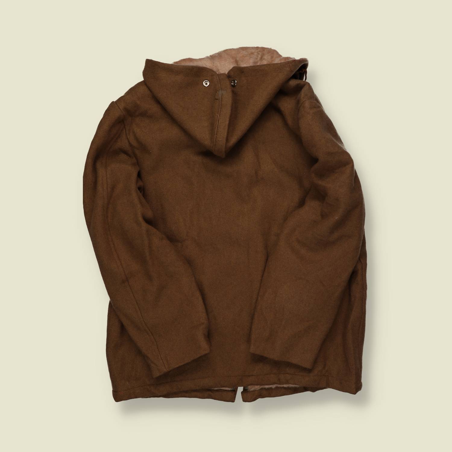 1960s McGregor Sherpa-Lined Wool Hooded Jacket – Ring Zip M/L