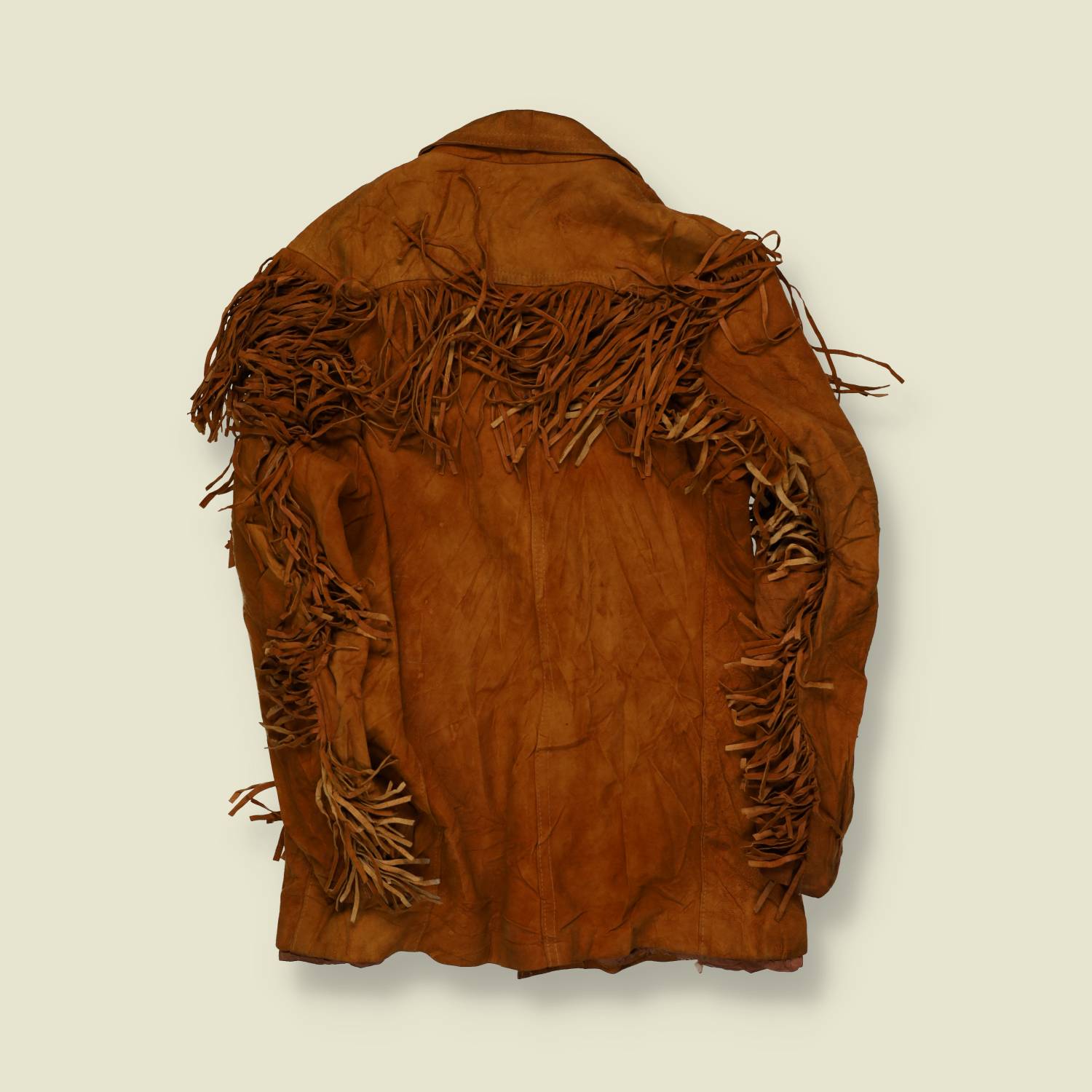 1970s Suede Fringe Western Jacket – Rust Brown - S