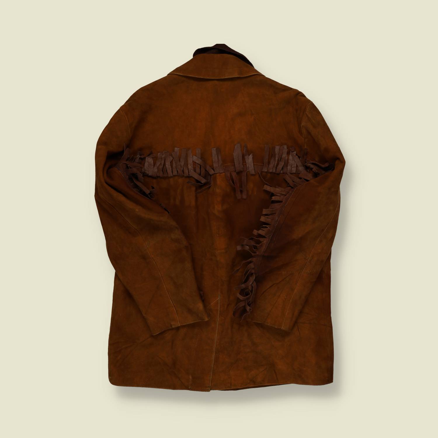 1960s Jola Suede Fringe Western Jacket – Brown - S