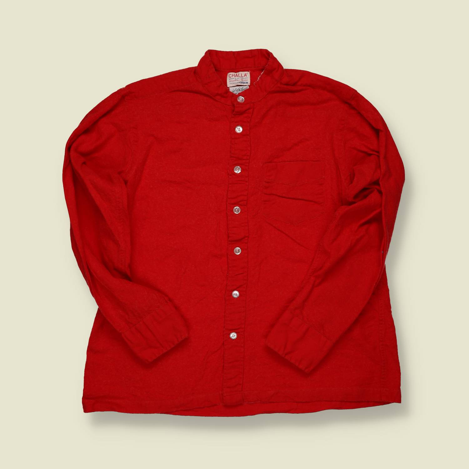1950s Challa Wool Grandad Shirt - XS/S