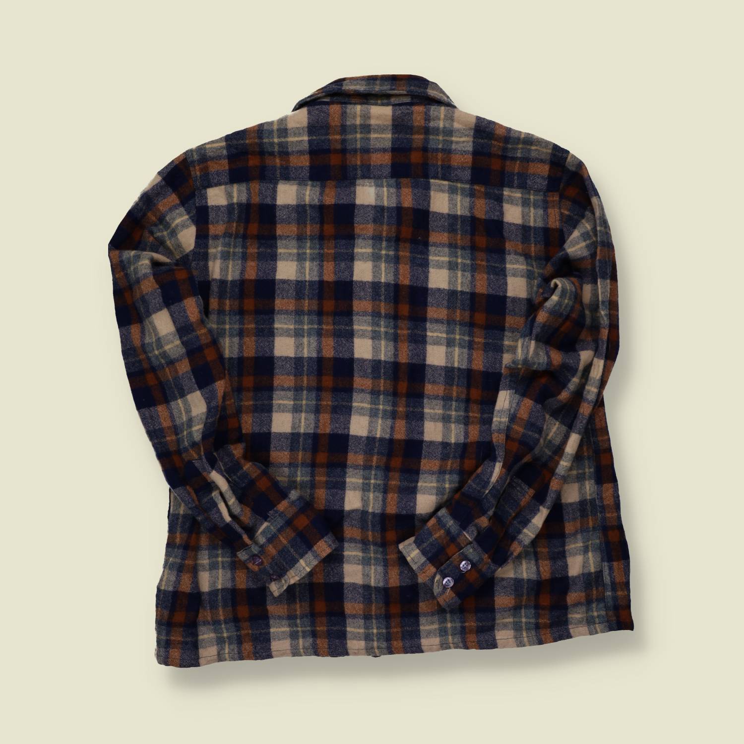 1970s Kings Road Wool Plaid Shirt - S/M