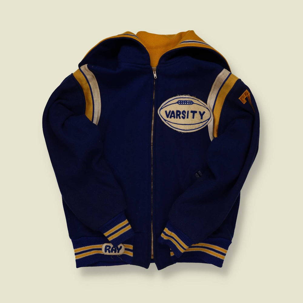 1950s Independence Varsity Wool Jacket – Sailor Collar - S