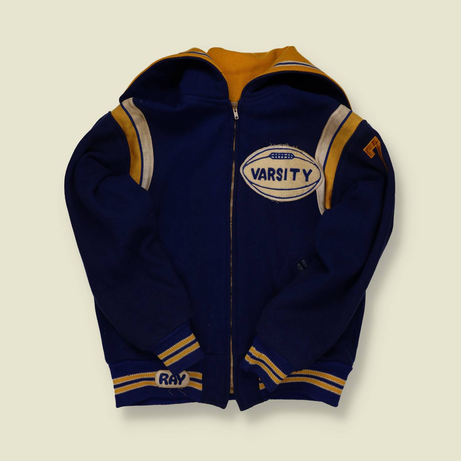 1950s Independence Varsity Wool Jacket – Sailor Collar - S