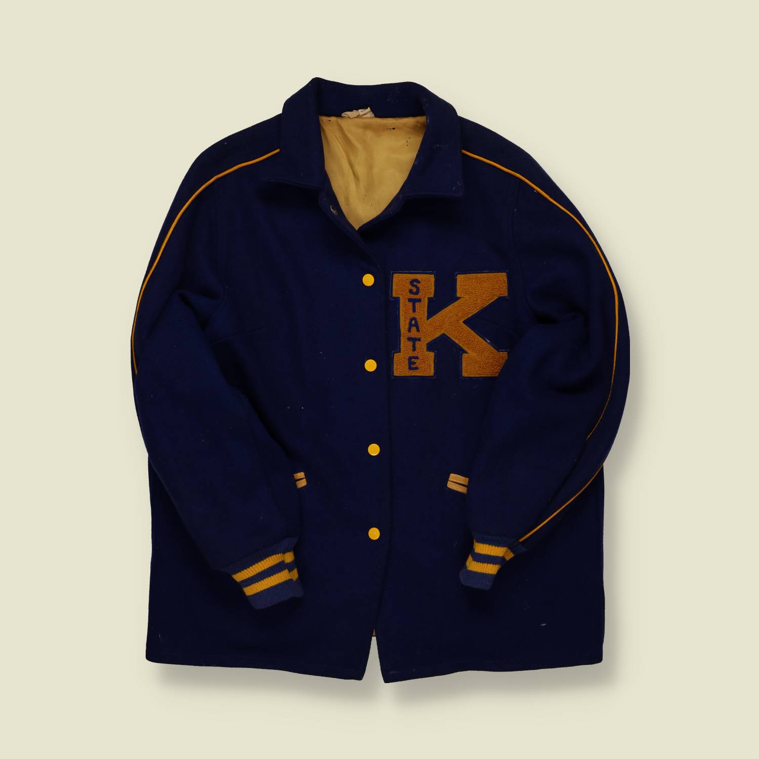 1950s Butwin Coach-Style Varsity Jacket – K State - M