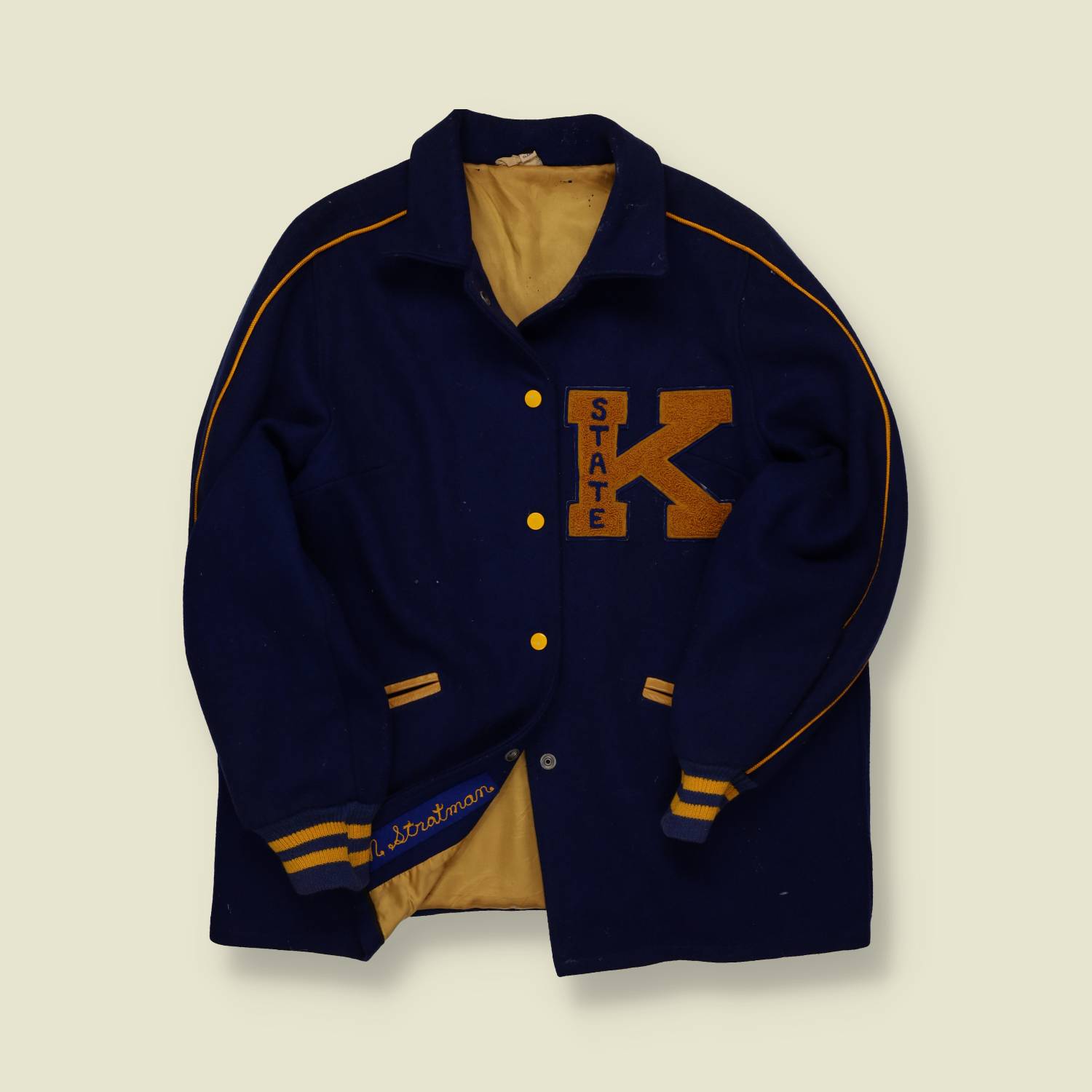 1950s Butwin Coach-Style Varsity Jacket – K State - M