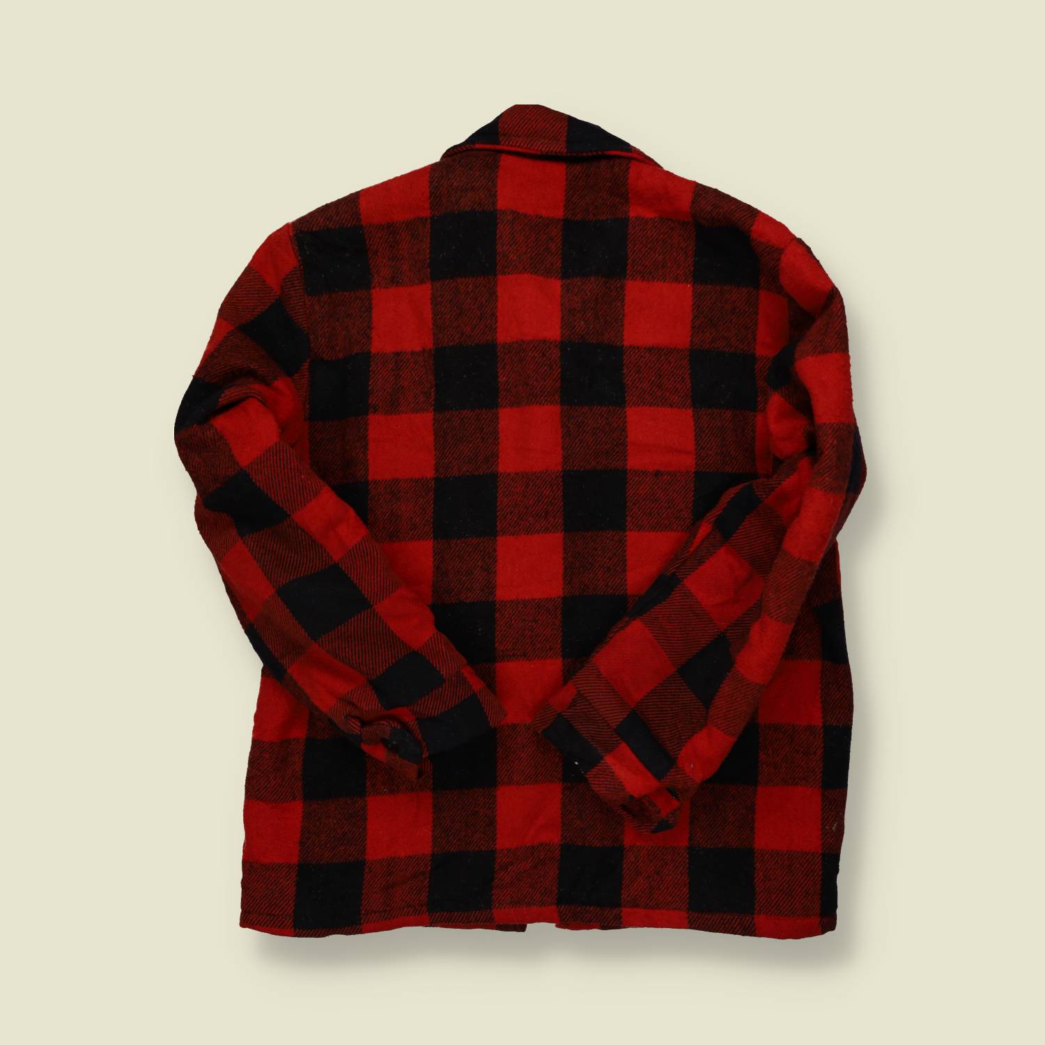 1960s Woolrich Buffalo Plaid Mackinaw Coat - S/M