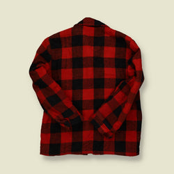 1960s Woolrich Buffalo Plaid Mackinaw Coat - S/M
