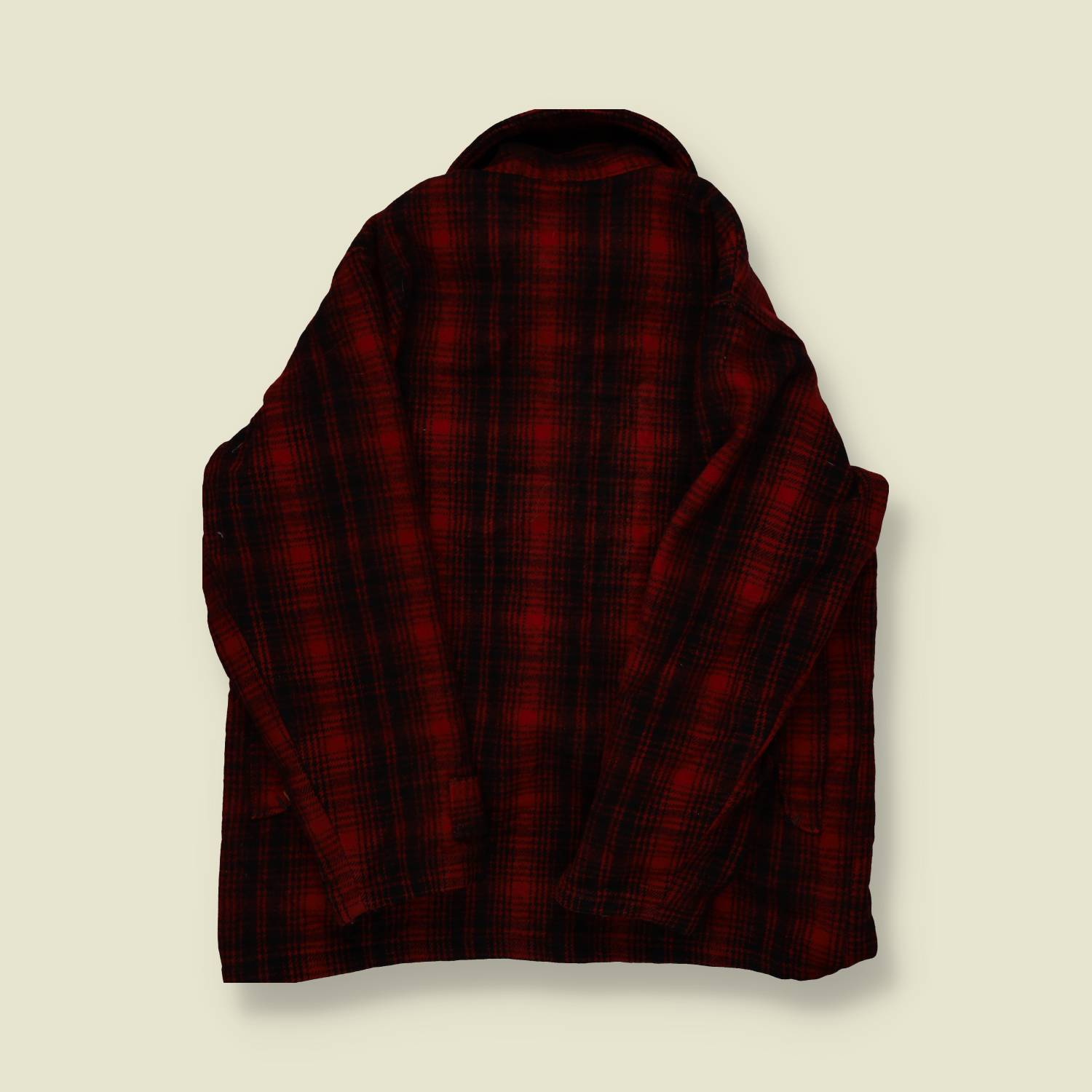 1960s Woolrich Red Shadow Plaid Wool Jacket – L