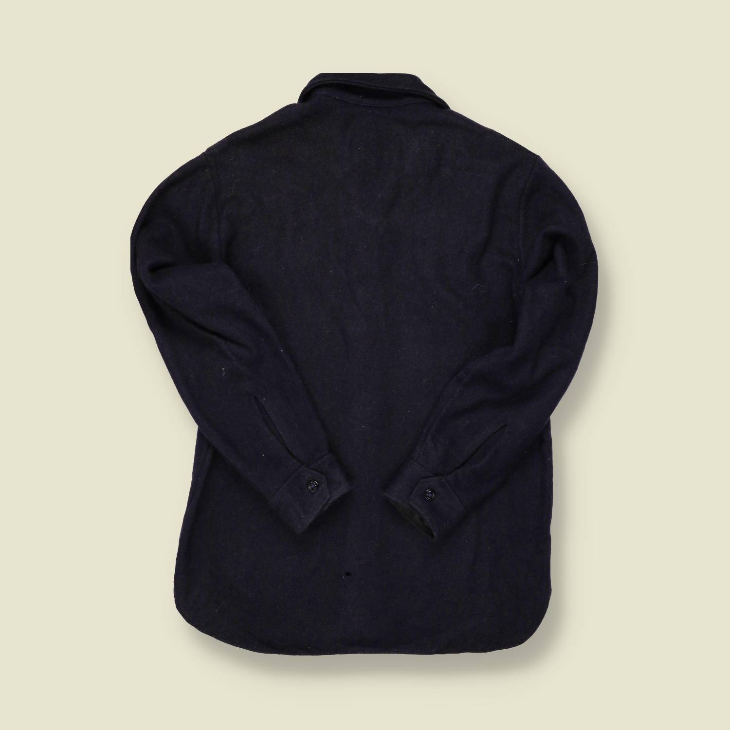 1960s Briarcliff Black Wool Shirt – M/ L