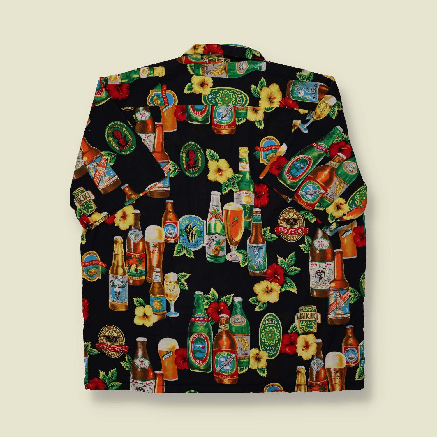 1980s The Hawaiian Original Beer Print Aloha Shirt – XL