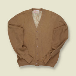 1960s Janzen Golf Collection Tan Wool Cardigan – M
