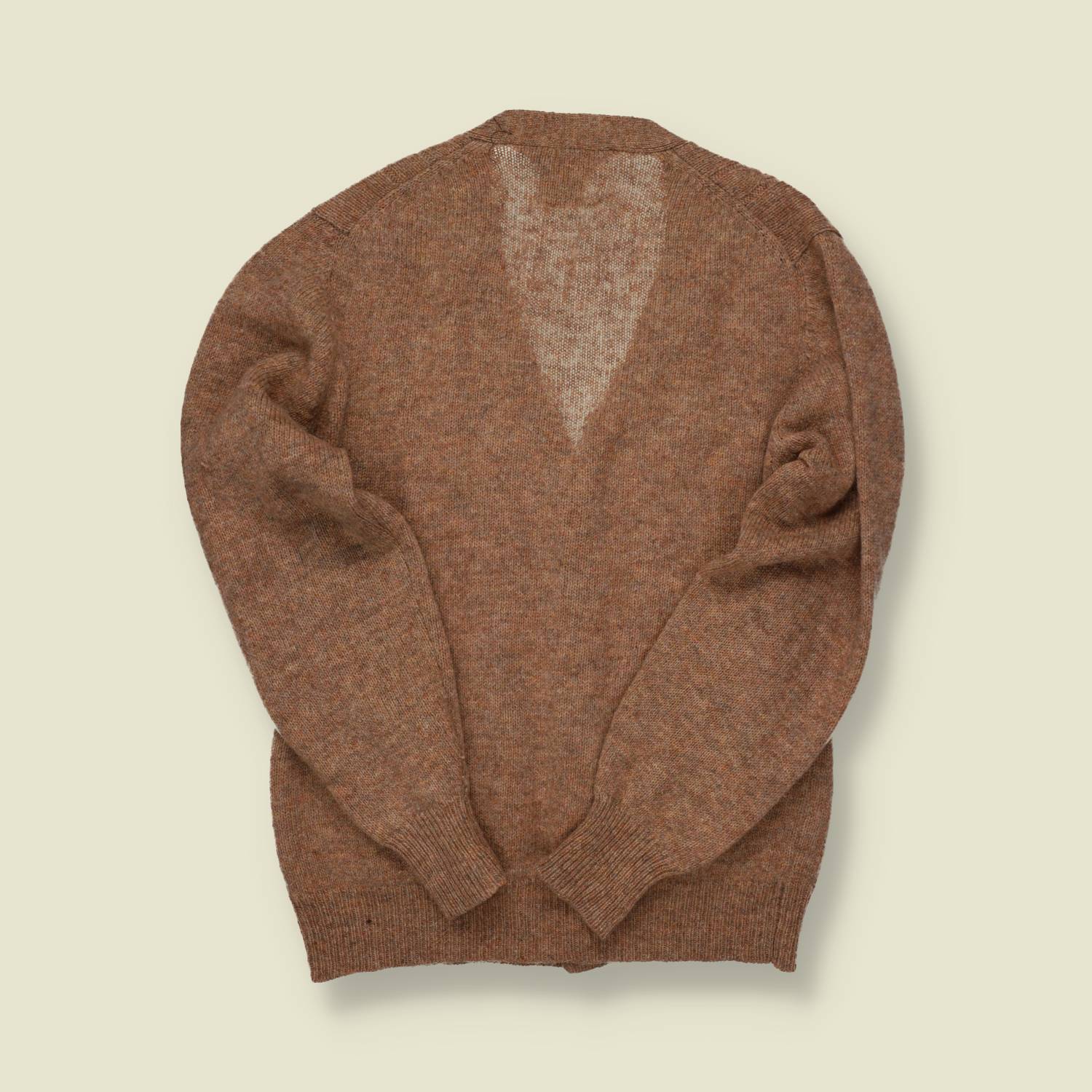 1970s Alan Wickfield Brown Wool Cardigan – S/M