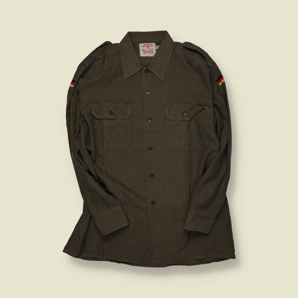 1980s | German Army (Bundeswehr) | Field Shirt – Olive Drab - M