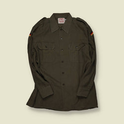 1980s | German Army (Bundeswehr) | Field Shirt – Olive Drab - M