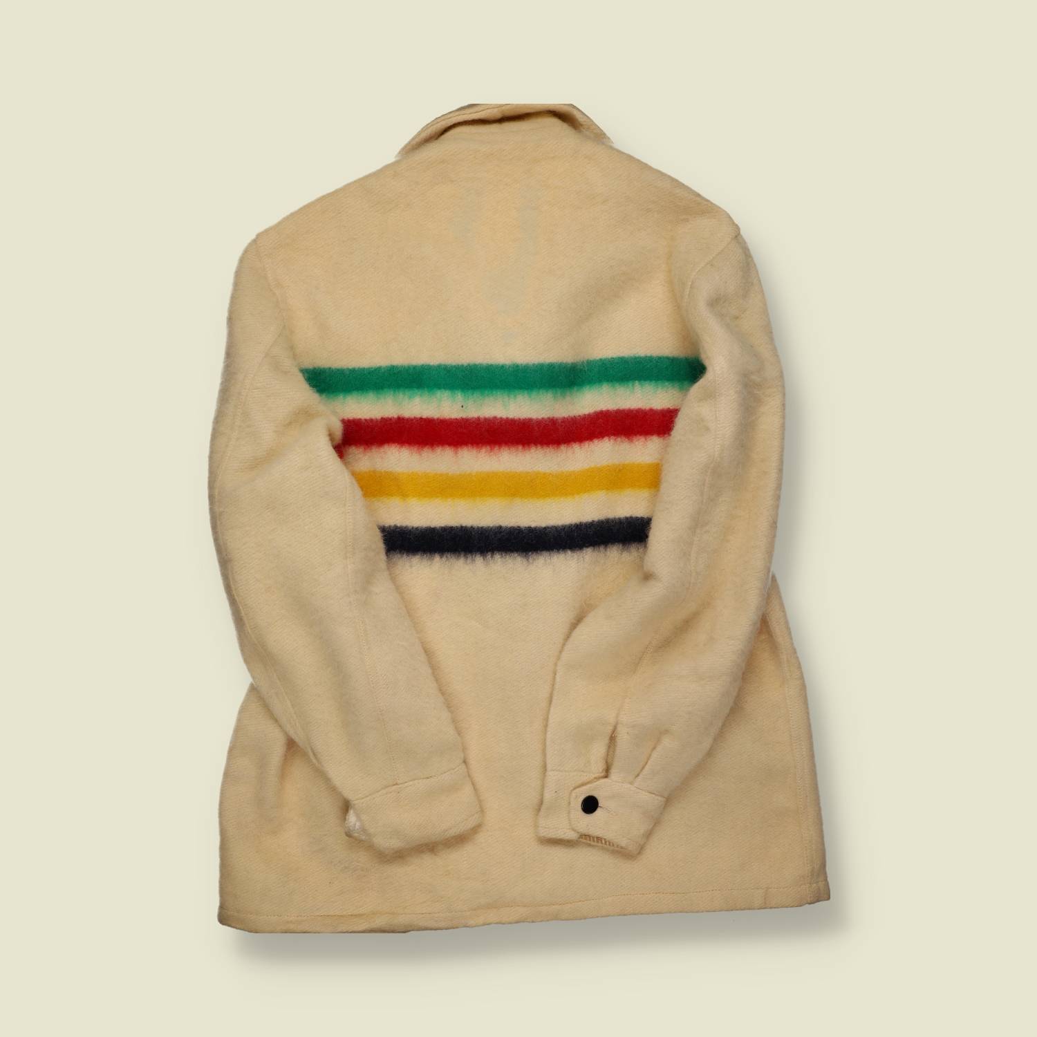 1970s | Hudson’s Bay Company | Point Stripe Wool Coat - M/L