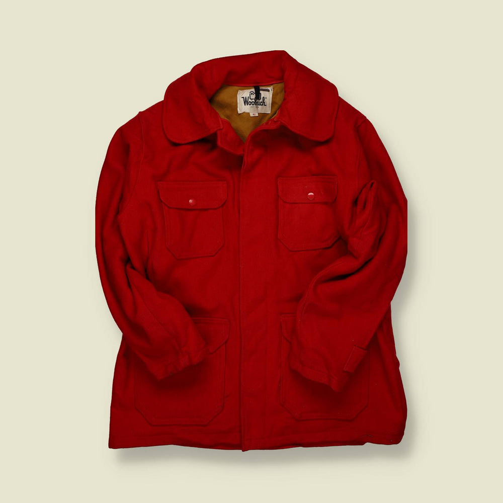 1960s | Woolrich | Wool Cruiser Jacket – Red - L