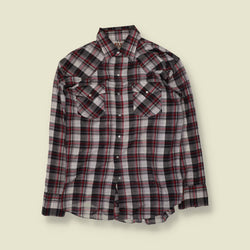 1980s | Ely | Western Shirt | Plaid - M