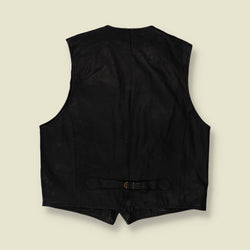 1990s | Camel Collection | Leather Gilet - XL