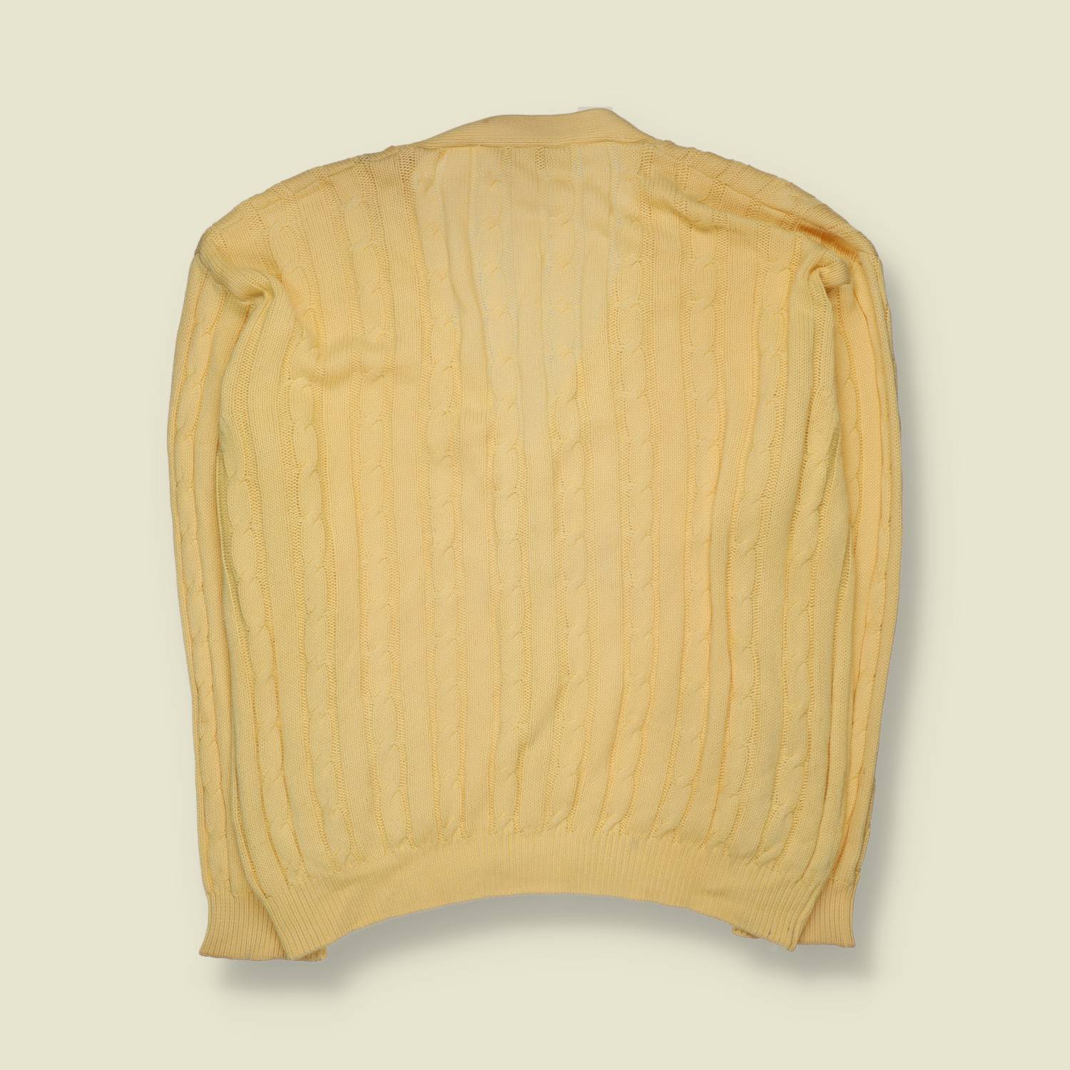 1980s | Henry Cotton’s | Cable Knit Cardigan - XL