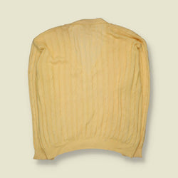1980s | Henry Cotton’s | Cable Knit Cardigan - XL