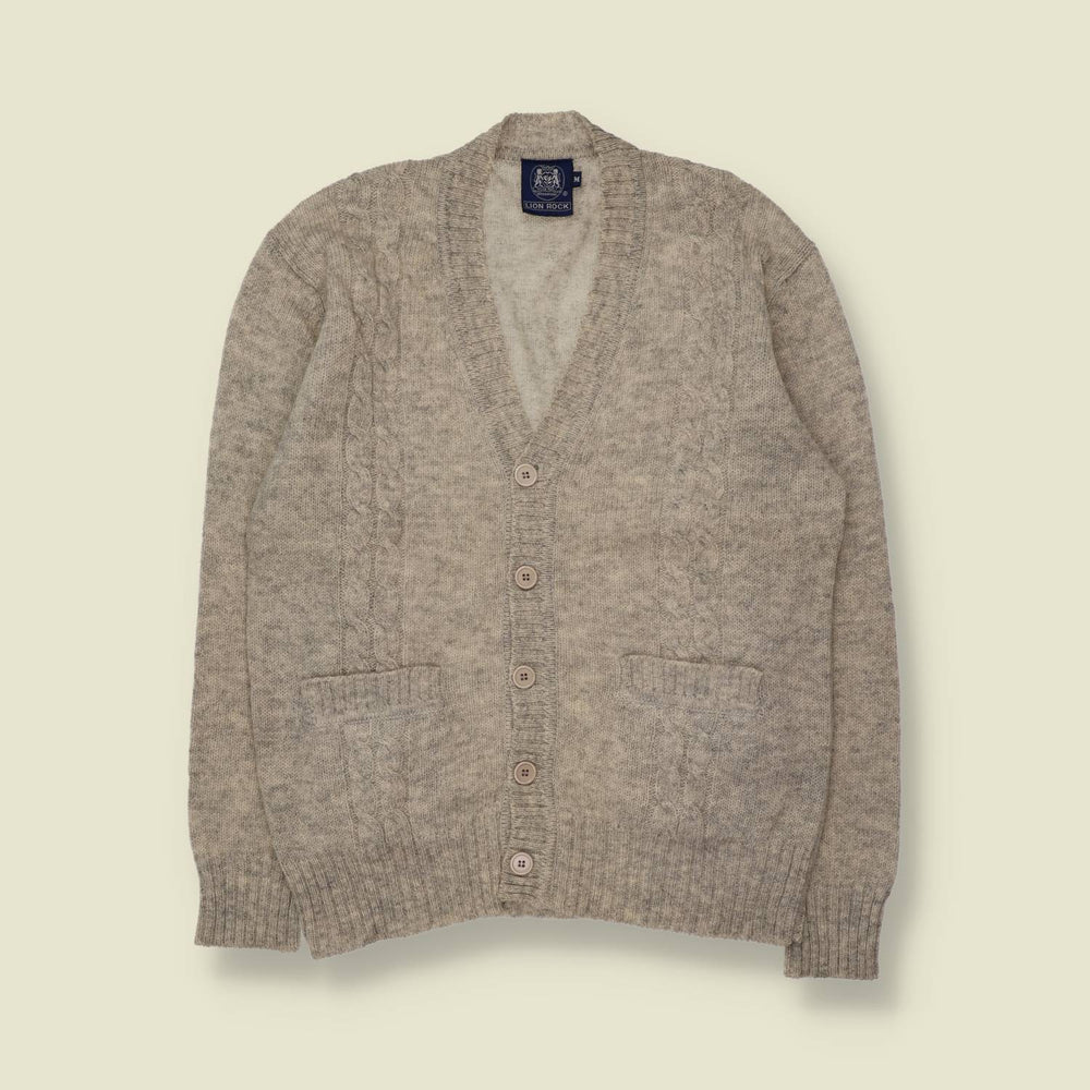 1980s | Lion Rock | Shetland Wool Cardigan - S