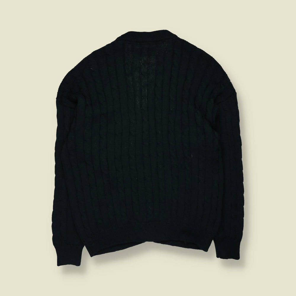 1980s | White Sails | Made In Italy | Cardigan - L