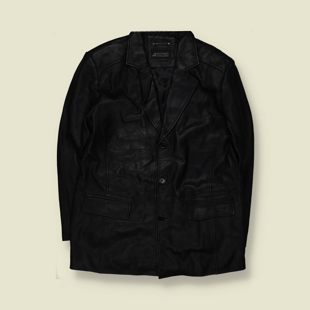 1990s | Authentic | Leather Jacket - XXL
