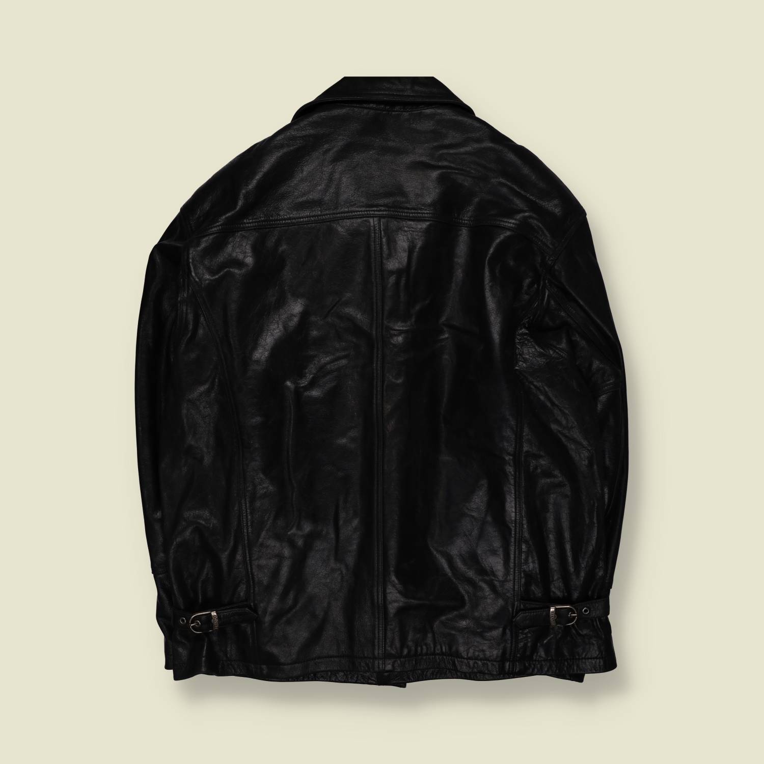 1990s | London Brando | Made In England | Heavy Leather Jacket - XL