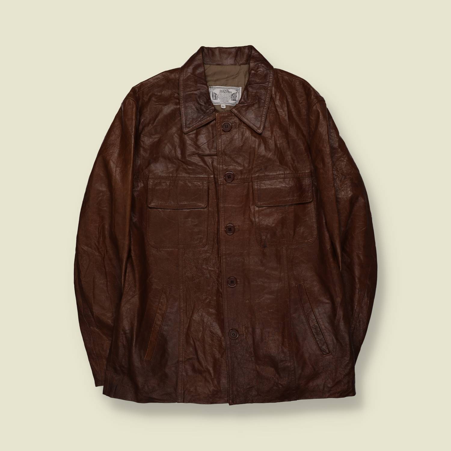 Late 1970s–Early 1980s | Vera Pelle | Leather Jacket - M